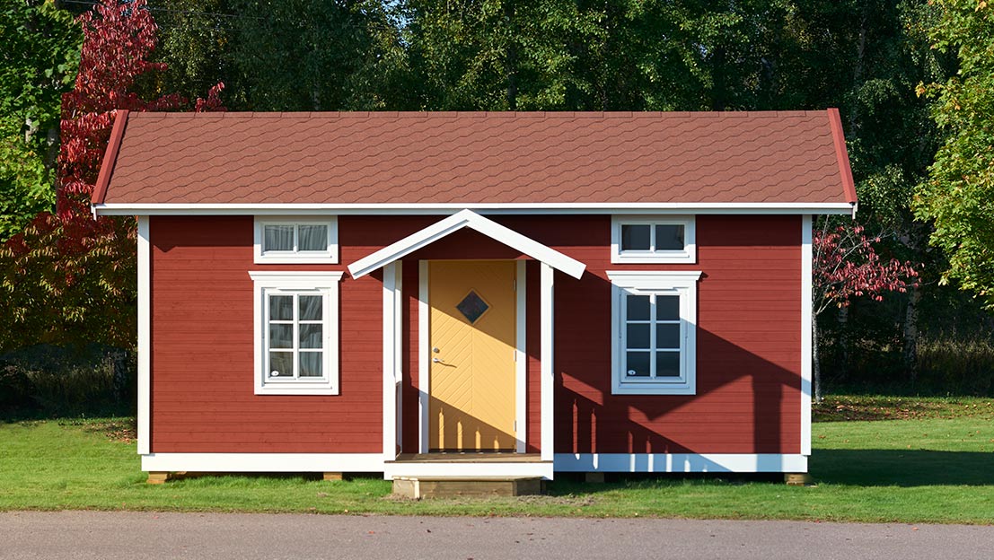 HELGBO - Tomoku Hus - 25 m2 kvm hus - Attefallshus Attefallsstuga