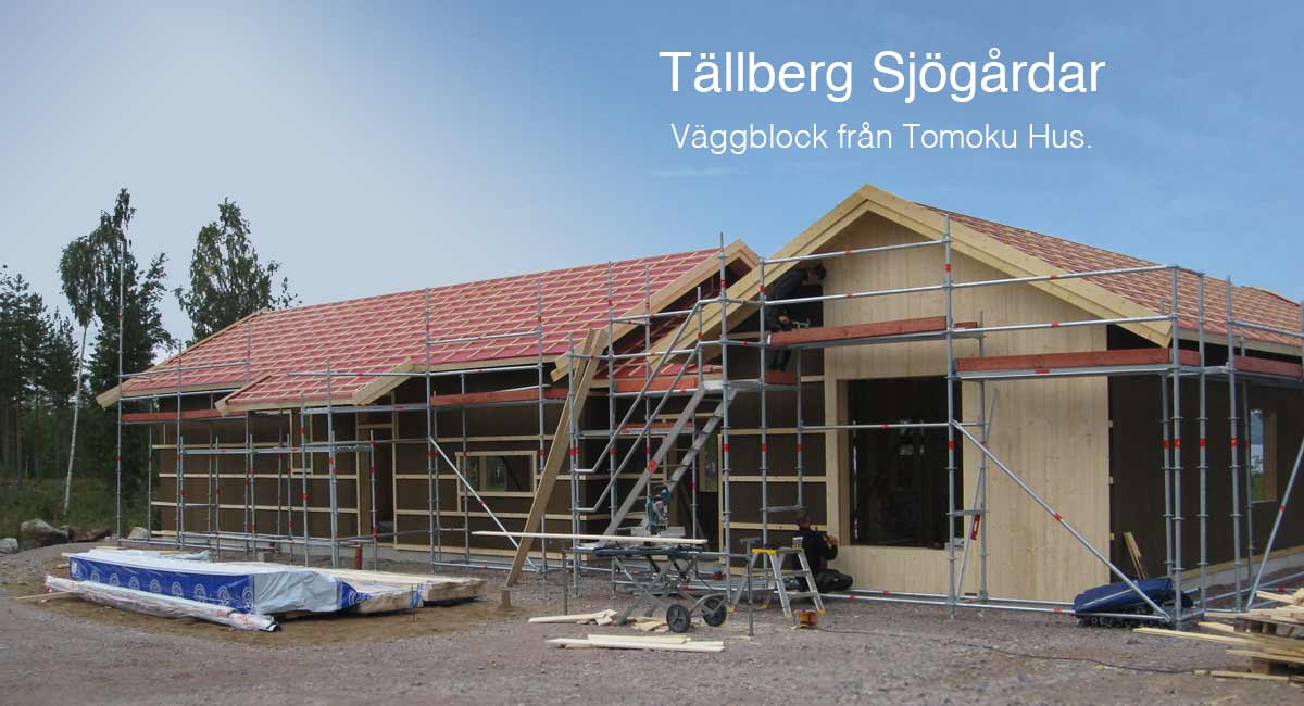 Tomoku Hus AB väggblock till Tällberg Sjögårdar